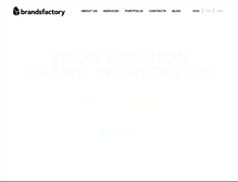 Tablet Screenshot of brandsfactory.com